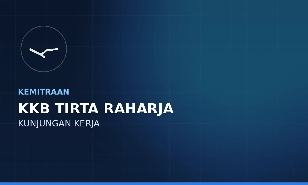 KKB Tirta Raharja Terima Kunjungan Kerja Perumda Air Minum Tirta Batu Mentas Kabupaten Belitung